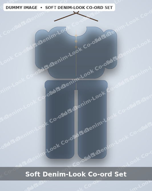 Soft Denim-Look Co-ord Set