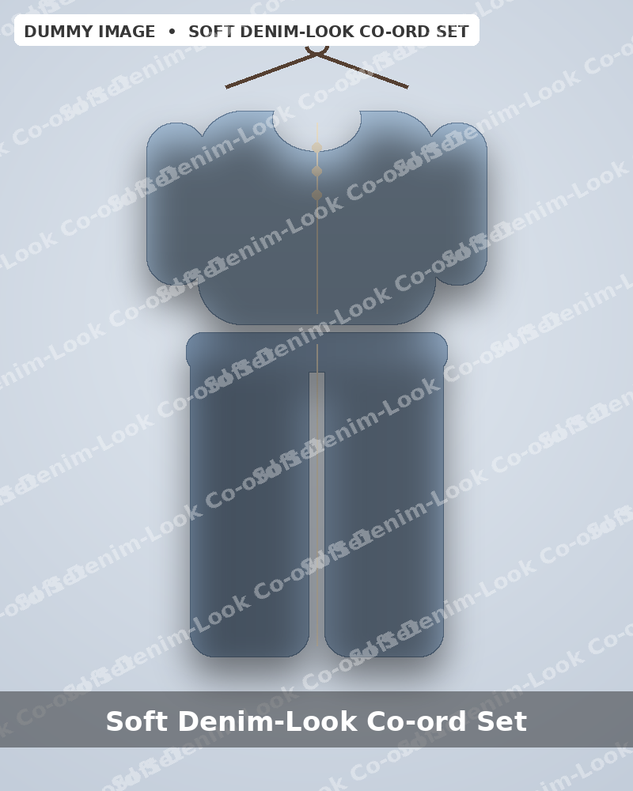 Soft Denim-Look Co-ord Set